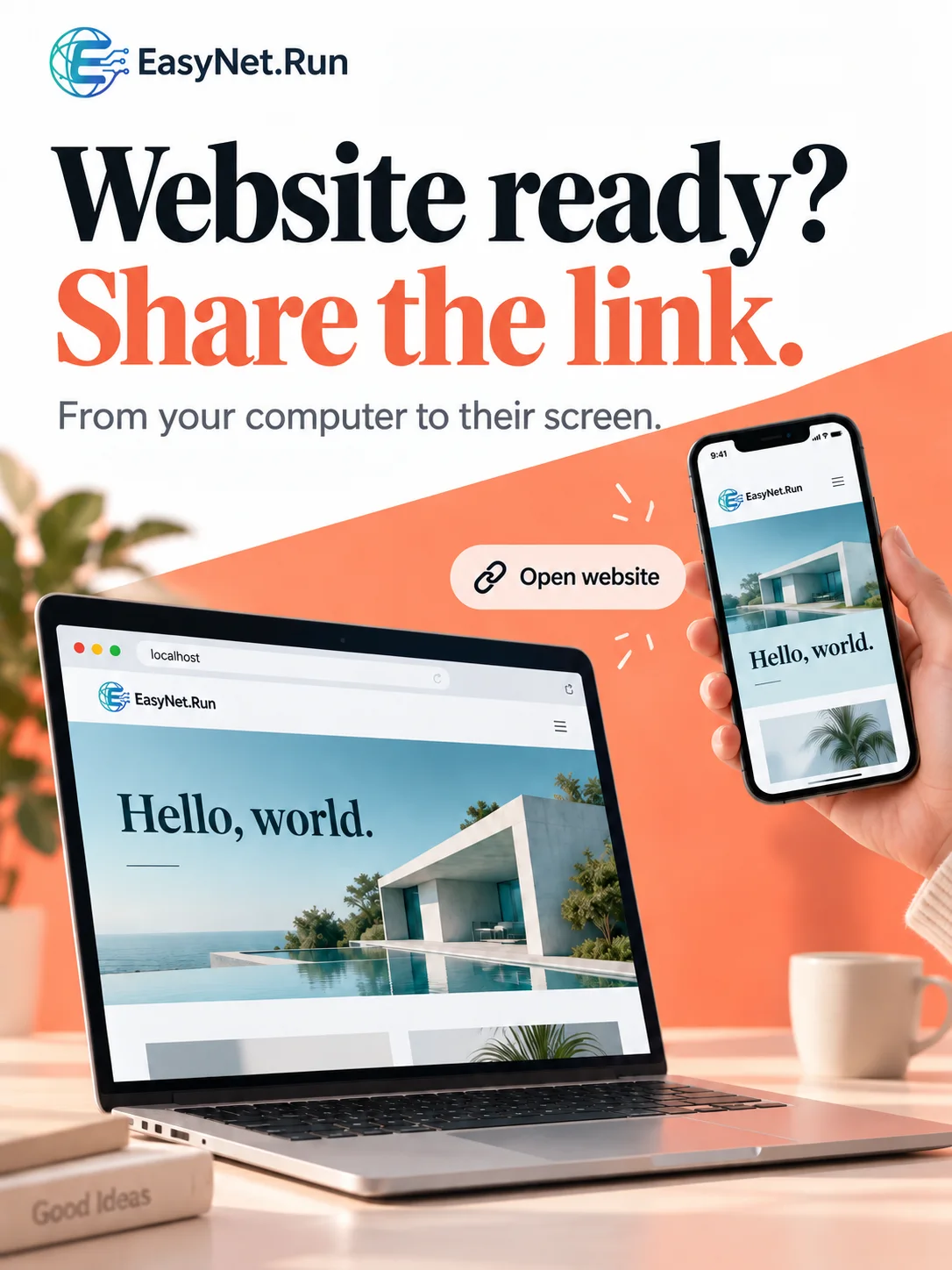 Website ready? Share the link.